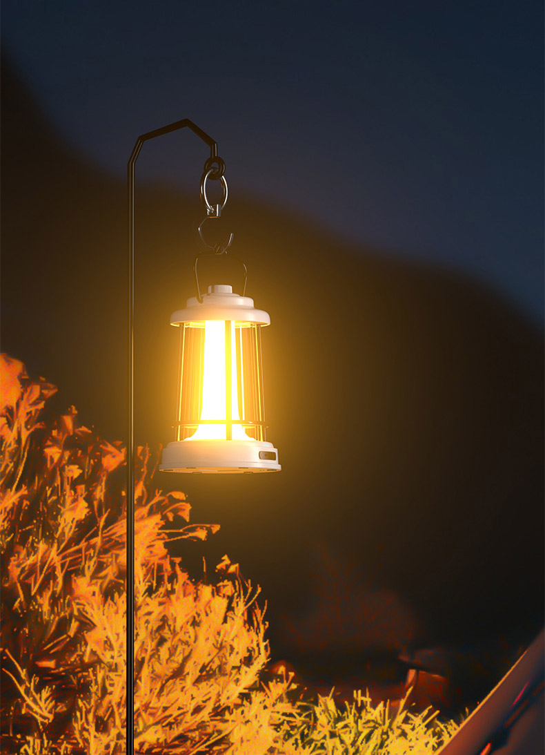 Retro Camping Lantern - compact lightweight design for easy packing and transport